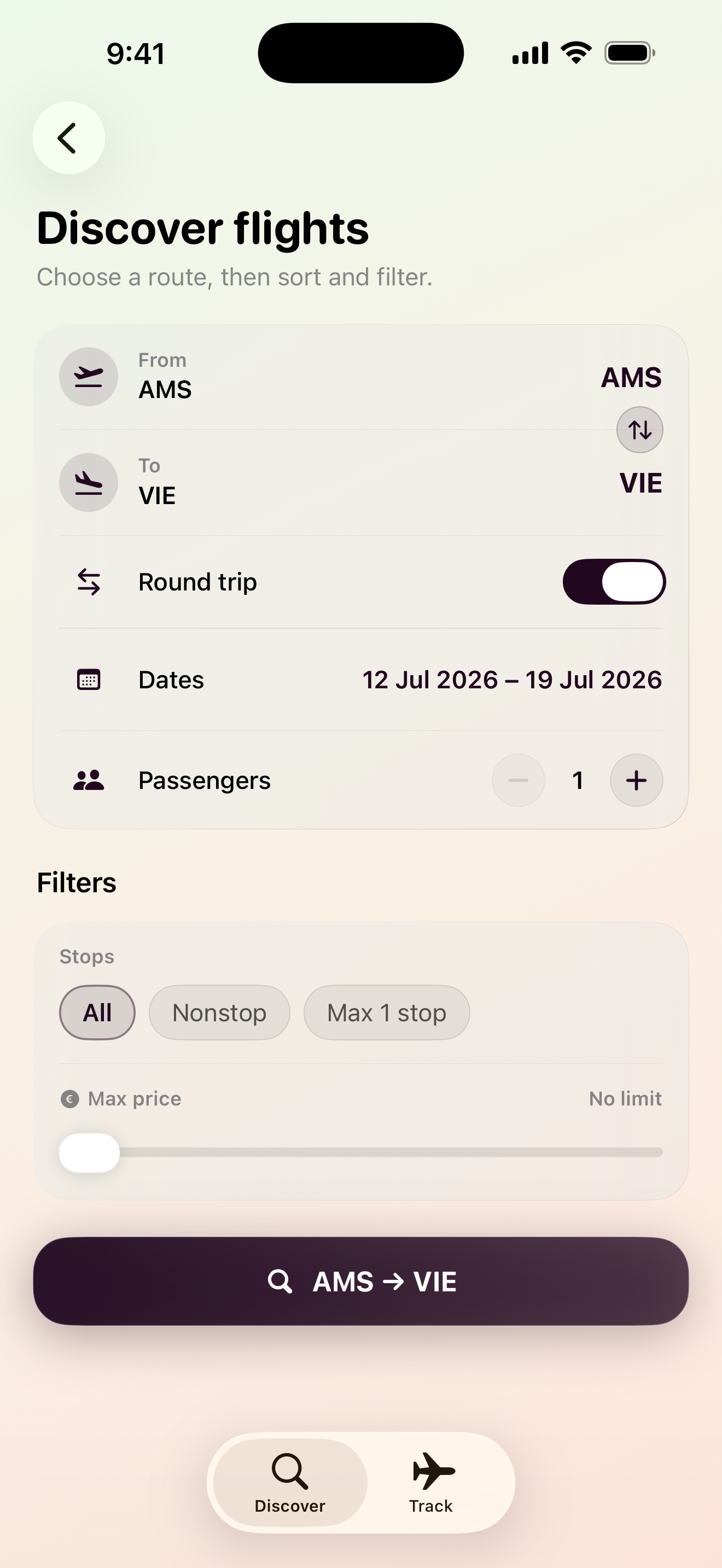 Maveon flight search